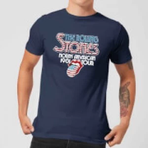 Image of Rolling Stones 81 Tour Logo Mens T-Shirt - Navy - S
