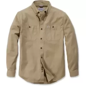 Image of Carhartt Mens Rugged Flex Rigby Solid Long Sleeve Work Shirt L - Chest 42-44' (107-112cm)