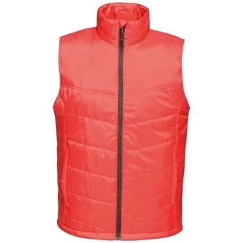 Image of Professional STAGE II Insulated Bodywarmer mens Coat in Red - Sizes UK S,UK M,UK L,UK XL,UK XXL,UK 3XL,UK 4XL