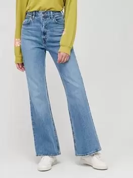 Image of Levis 70'S High Rise Flared Jeans - Blue