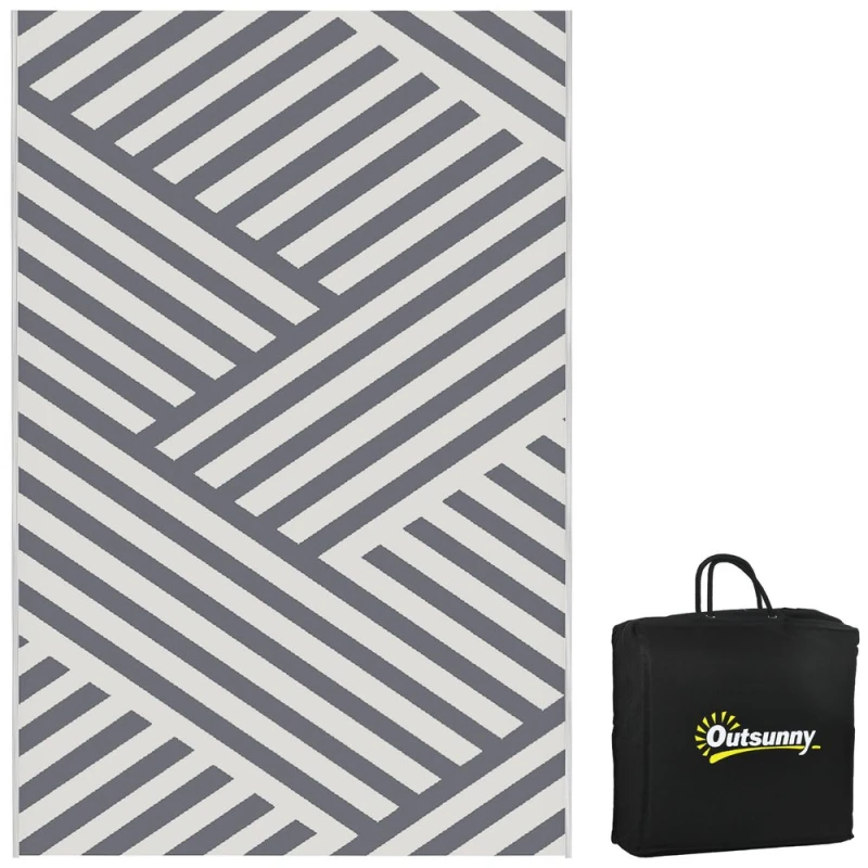 Image of Outsunny Outsunny - Reversible Waterproof Outdoor Rug w/ Carry Bag 5056725392260