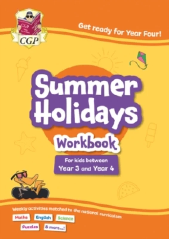 Image of CGP Summer Holidays Activity Workbook - for kids between Year 3 and Year 4 (ages 7-8) Paperback / softback