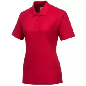 Image of Portwest Ladies Naples Polo Shirt Red L