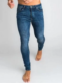 Image of Gym King Ford Spray On Jean - Mid Wash