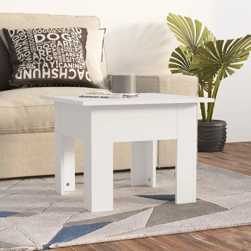 Image of VIDAXL Coffee Table White 55x55x42cm Engineered Wood Vidaxl 8720286835944