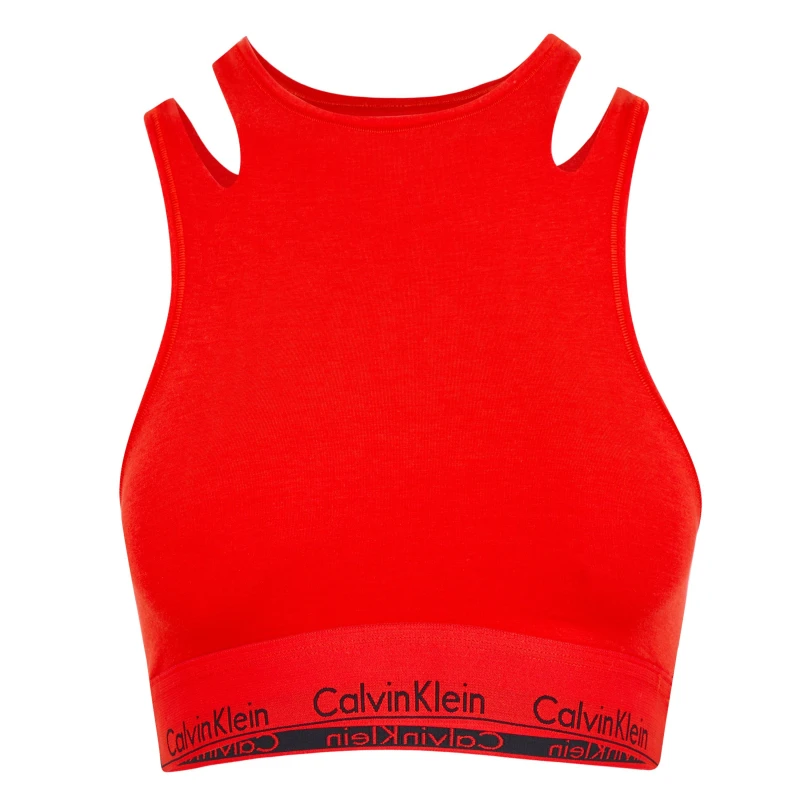 Image of Calvin Klein Cut Out Bra - Red Red 10