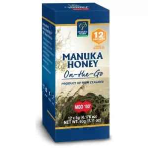 Image of Manuka Health MGO 100+ Pure Manuka Honey Snap Pack 5g (Pack of 12)