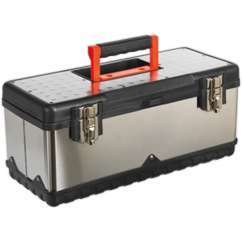 Image of Sealey Stainless Steel Tool Box and Tote Tray 500mm