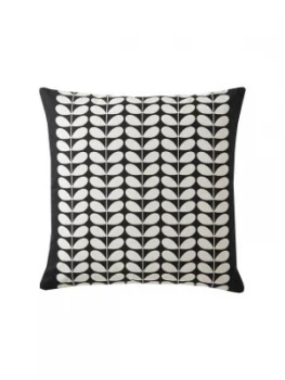 Image of Orla Kiely House Early Bird Square Cushion - Duck Egg