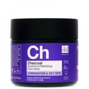 Image of Dr Botanicals The Apothecary Collection Charcoal Superfood Mattifying Face Mask 60ml