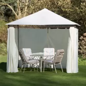 Image of Kingfisher Heavy Duty Gazebo with Side Curtains