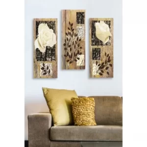 Image of MDF0047 Multicolor Decorative MDF Painting (3 Pieces)