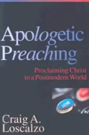 Image of apologetic preaching proclaiming christ to a postmodern world