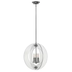 Image of Hinkley Solstice Spherical Hanging Pendant Light 4x E14 Polished Chrome