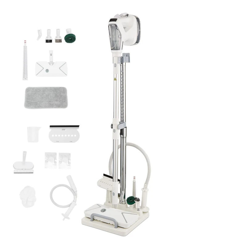 Image of Geepas 1500W Multifunctional Steam Mop & Cleaner Handheld, Touch Control Aroma Therapy White unisex
