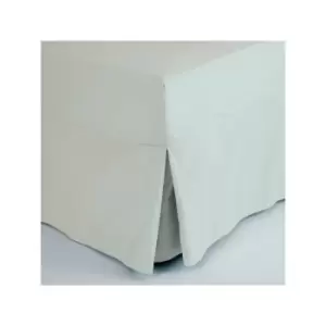 Image of Belledorm Easycare Polycotton Percale 200 Thread Count Box Pleat Fitted Valance Sheet, Cloud, Single