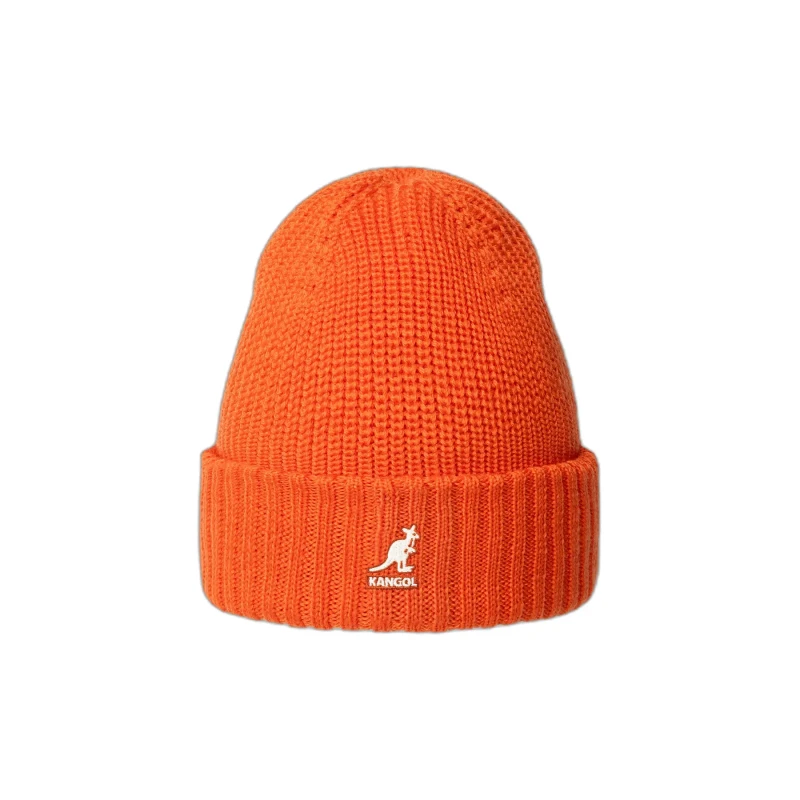 Image of Kangol Beanie Kangol Merino Wool Rib Orange Unisex TU