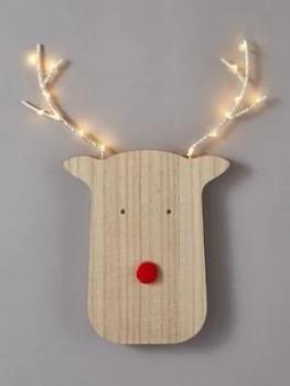 Image of Noma Lit Wooden Rudolph Room Light