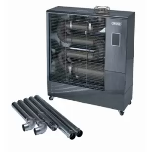 Image of Draper 230V Far Infrared Diesel Heater With Flue Kit 51500 Btu/15.1Kw
