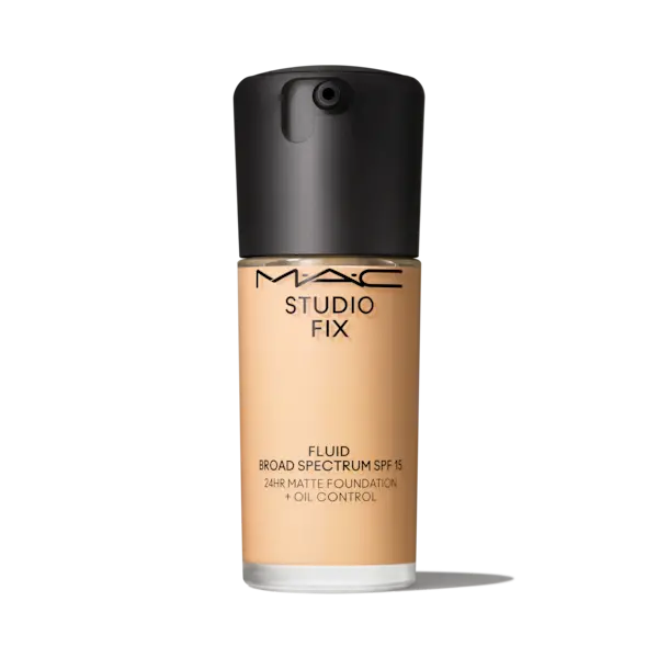 Image of MAC Studio Fix Fluid SPF 15 Foundation - NC15 - Soft-Matte Finish - 24hr Medium-To-Full Coverage - 30ml - MAC Cosmetics
