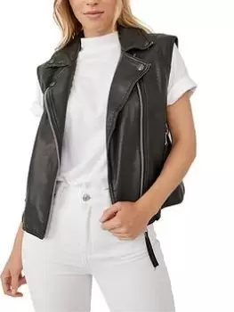 Image of Free People Emilia Vegan Vest - Black