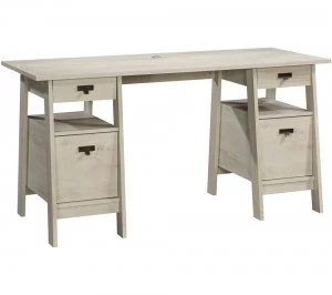 Image of TEKNIK Executive Trestle Desk - Chalked Chestnut