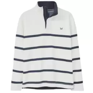 Image of Crew Clothing Mens Padstow Pique Sweat Navy/White Large