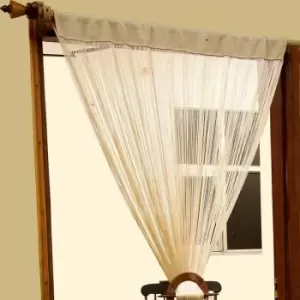 Image of Homecapes Polyester Beige String Curtain - Natural