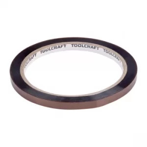 Image of Toolcraft 911XB2533C Polyimide Amber Silicone Tape 25mm x 33m