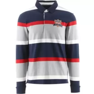 Image of GANT Grey Melange Banner Shield Polo Shirt