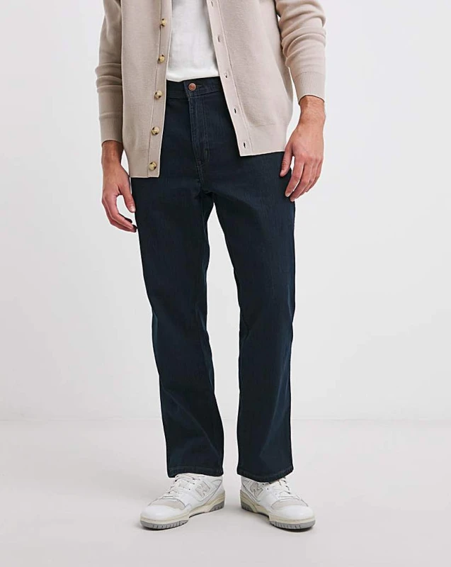 Image of Wrangler Texas Jeans - Blue Blue 32 R