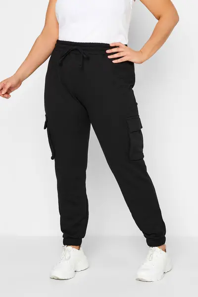 Image of Yours Cargo Joggers Black