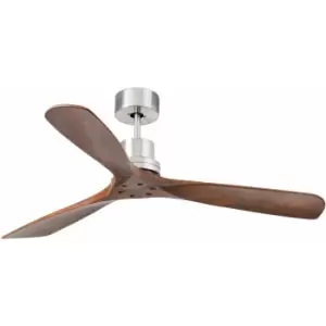 Image of Faro Lantau Large Matt Nickel Ceiling Fan With DC Motor, 6 Speed