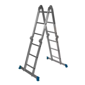 Image of Silverline Multipurpose Ladder with Platform 3.6m 12-Tread 953474