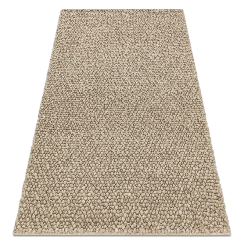 Image of RugsX Wool Carpet Tahar 99005C Beige - Hand-Woven Loop, Uniform 120X180 Cm