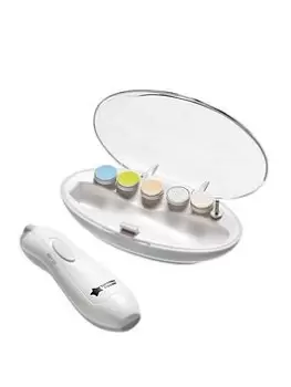 Image of Tommee Tippee Electric Baby Nail File Trimmer, White