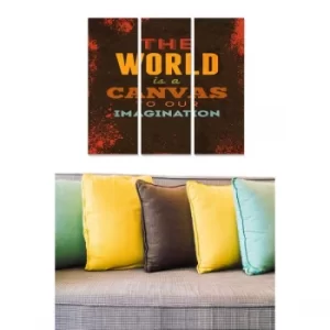 Image of MDF7050351 Multicolor Decorative MDF Painting (3 Pieces)