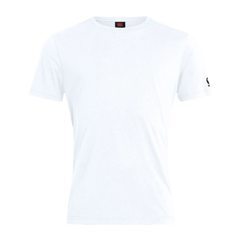 Image of Canterbury Canterbury Men Club Plain T-Shirt in White Size: X-Small White XS Male 5063806452751