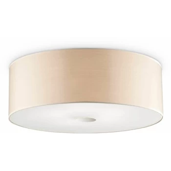 Image of Ideal Lux Woody - 4 Light Medium Ceiling Flush Light Wood, E27