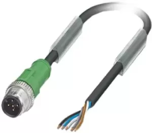 Image of Phoenix Contact M12 5-Pin Cable assembly, 3m Cable