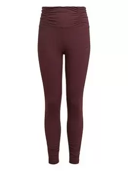Image of adidas Junior Girls Yoga Leggings - Dark Brown, Size 9-10 Years