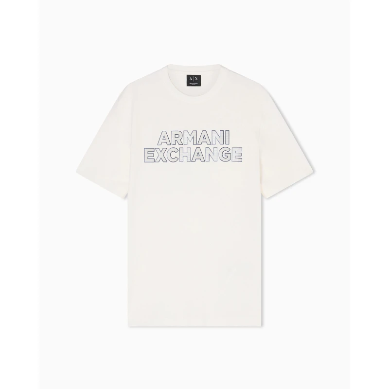 Image of Armani Exchange Mens T-Shirt Regular Fit T-Shirts S White 59583601350
