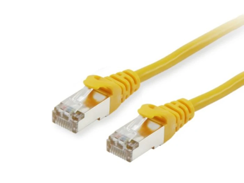 Image of Equip Cat.6A S/FTP Patch Cable. Yellow. 0.15m