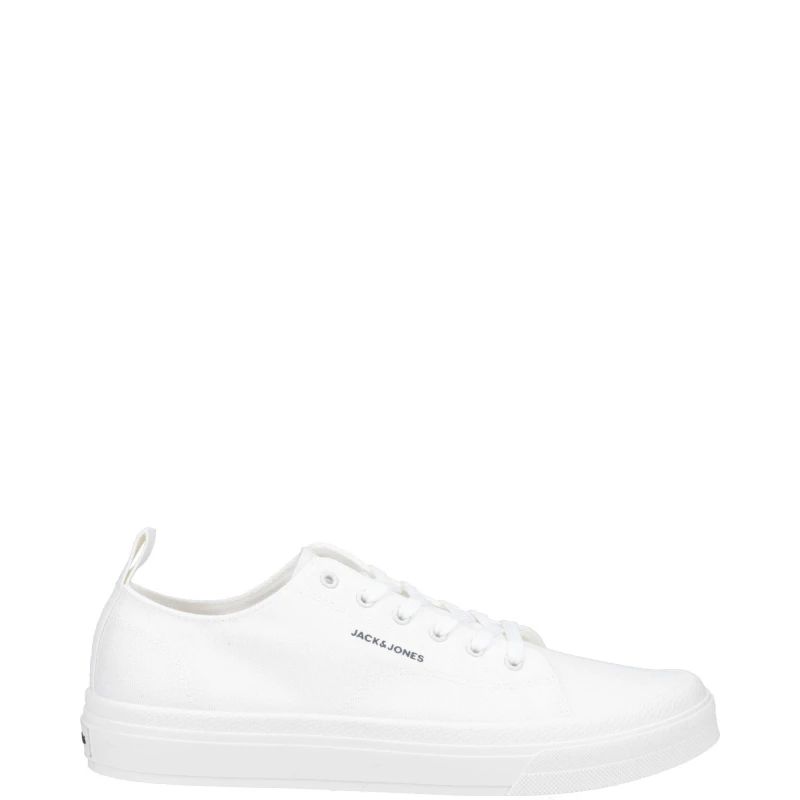 Image of Jack and Jones Bayswater Canvas Trainer White male UK8 EU42