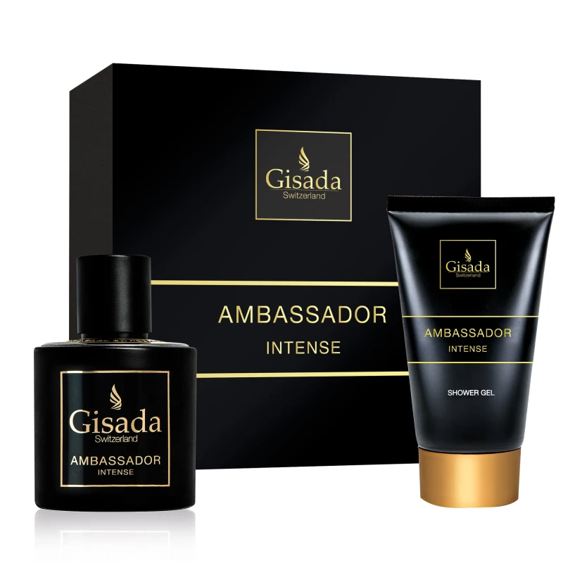 Image of Gisada Ambassador Intense 2 Piece Gift Set: Eau de Parfum 50ml - Shower Gel 100ml