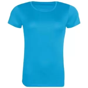 Image of Awdis Womens/Ladies Cool Recycled T-Shirt (XL) (Sapphire Blue)