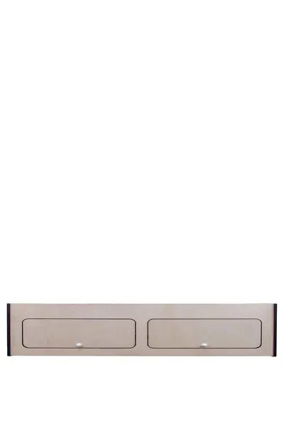 Image of Monstershop Overhead Camper Cabinet With Black Trim - 120cm x 25cm x 25cm Light Beige