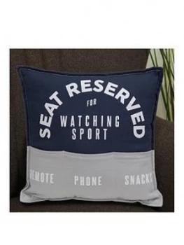 Image of Armchair Supporters Society Pocket Cushion Reserved 30Cm
