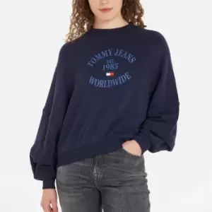 Image of Tommy Jeans Relaxed Worldwide Cotton Sweatshirt - S