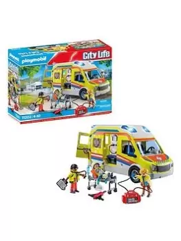 Image of Playmobil 71202 City Life Ambulance With Lights And Sound